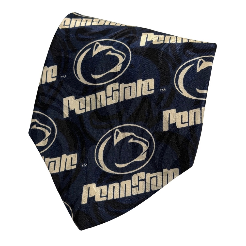 VTG Merge Left Penn State Nittany Lions Tie Navy Blue Silk Mens Necktie Business